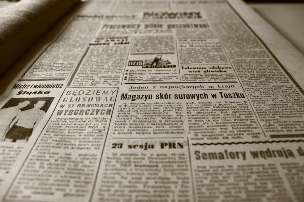 Old newspaper