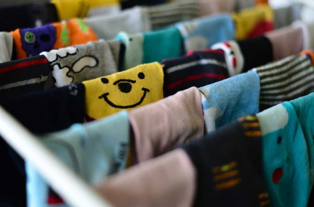 Socks being dried