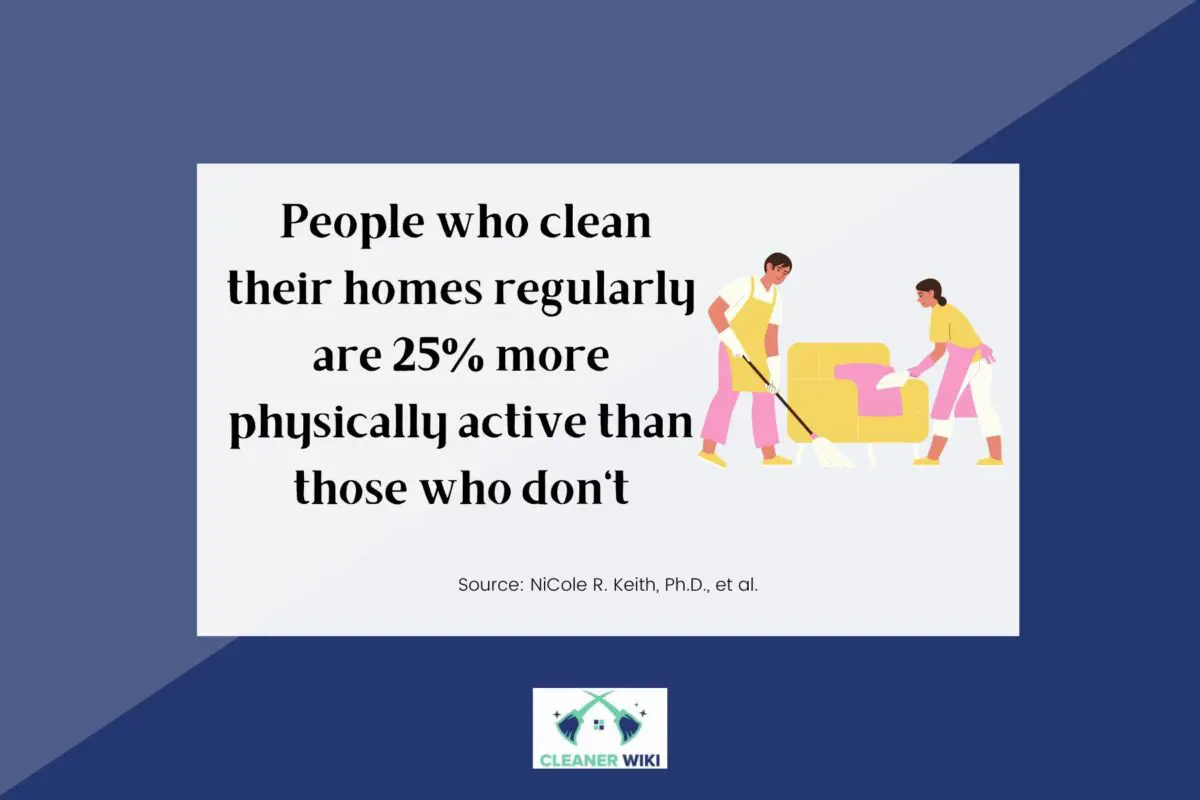 A fact about people who clean their homes regularly
