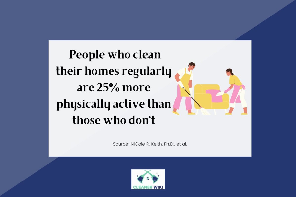 A fact about people who clean their homes regularly