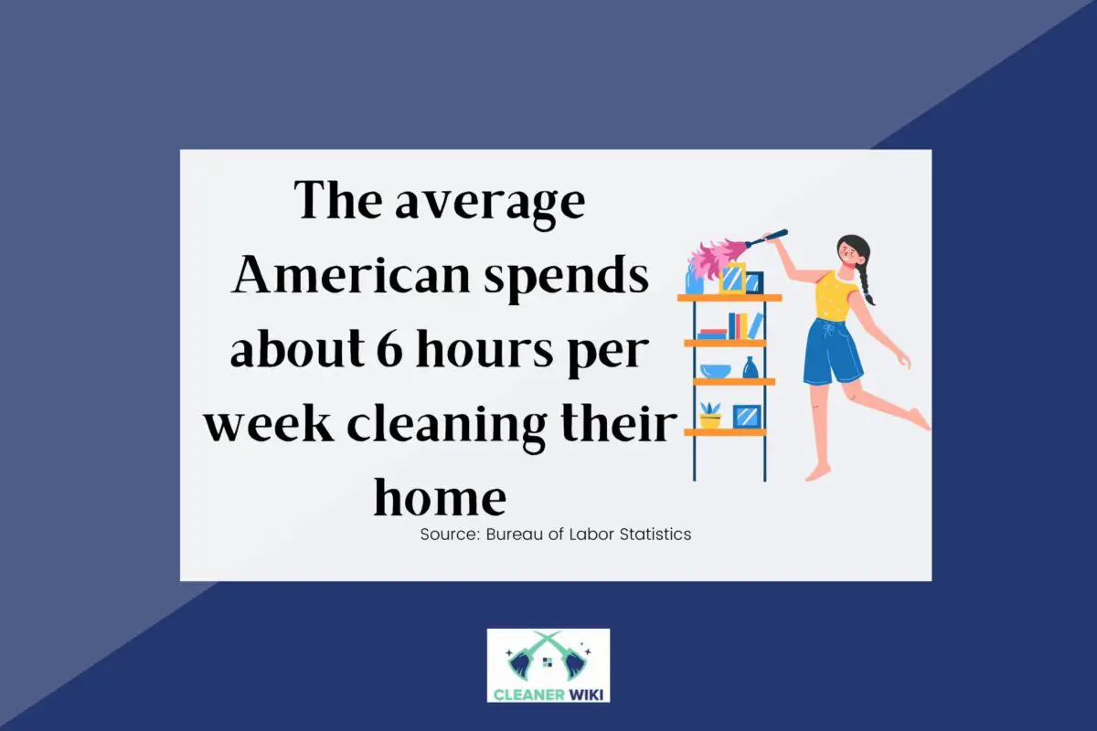 Fact about average hours spend cleaning by Americans