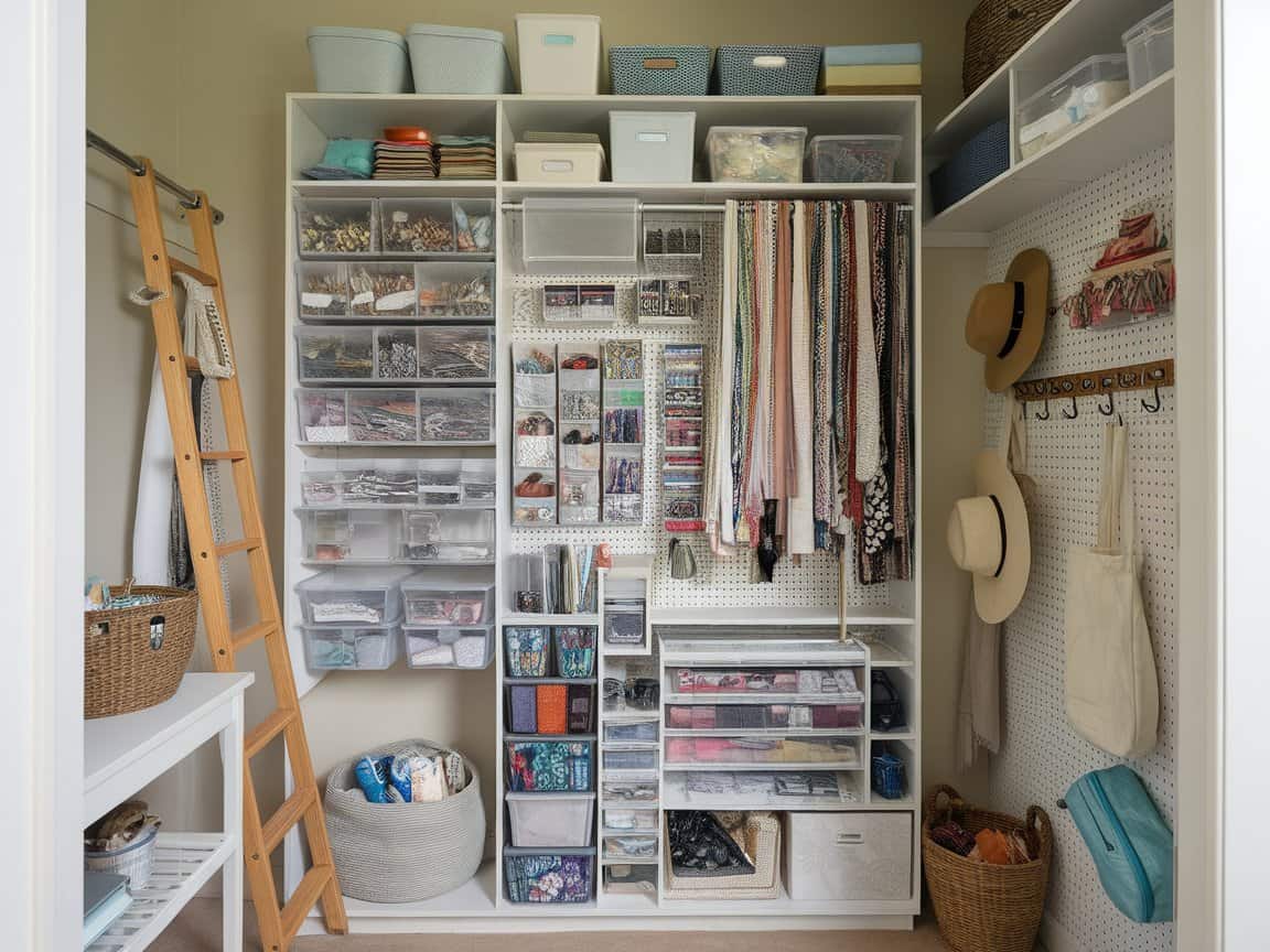 35 Creative Craft Closet Organization Ideas to Maximize Your Space ...