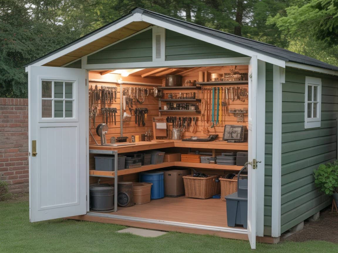 36 Genius Small Shed Organization Ideas for Maximum Space Efficiency ...